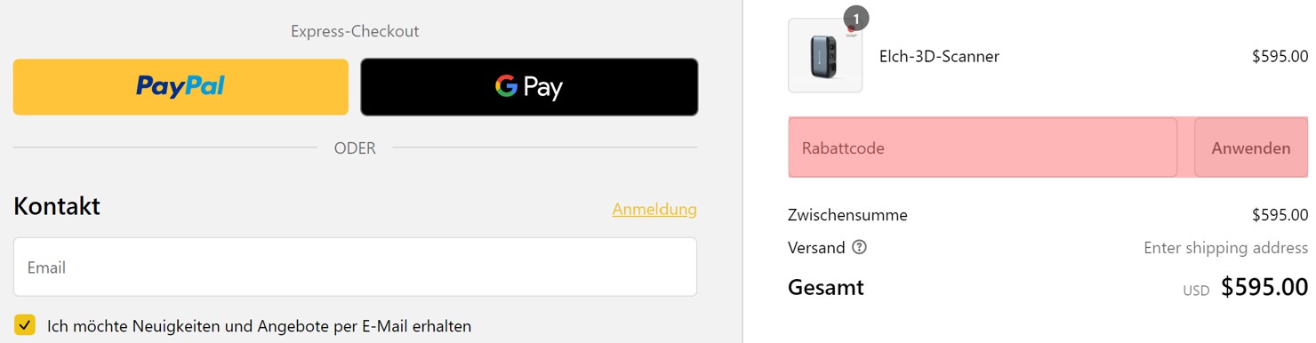 wie ist ein 3DMakerpro Gutscheincode einzulösen