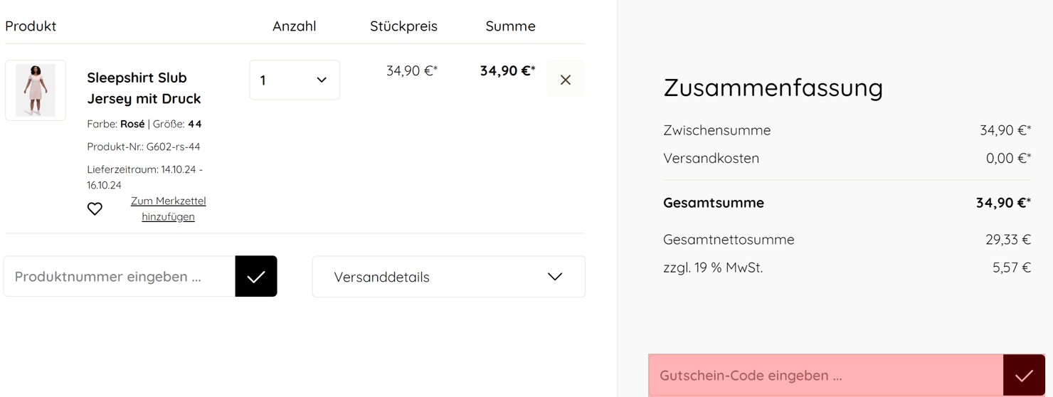 wie ist ein Greenjama Gutscheincode einzulösen