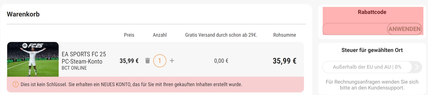 wie ist ein Kinguin Gutscheincode einzulösen