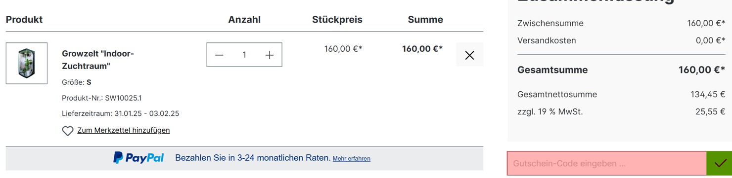 wie ist ein Pothaus Gutscheincode einzulösen